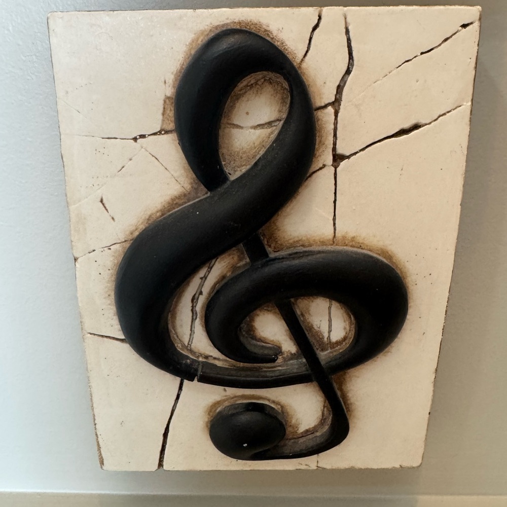 Did Dickens Treble Clef Wall Plaque